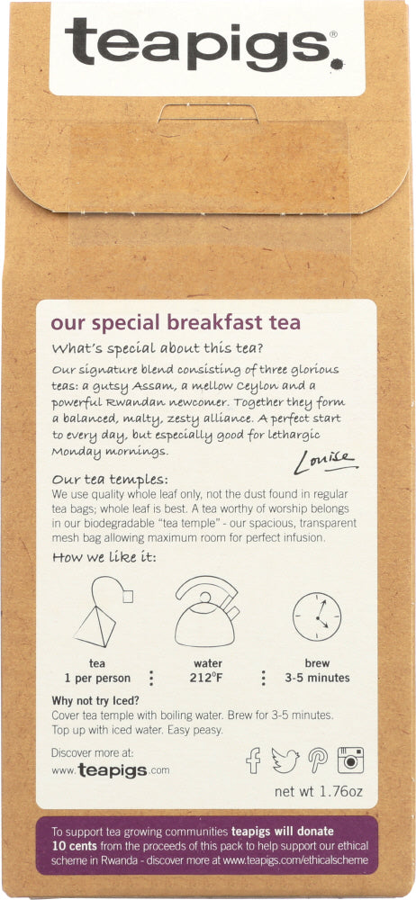 Teapigs: English Breakfast Tea, 15 Bg