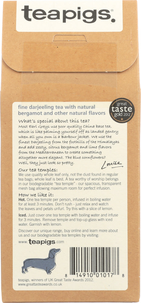 Teapigs: Darjeeling Earl Grey, 15 Ea