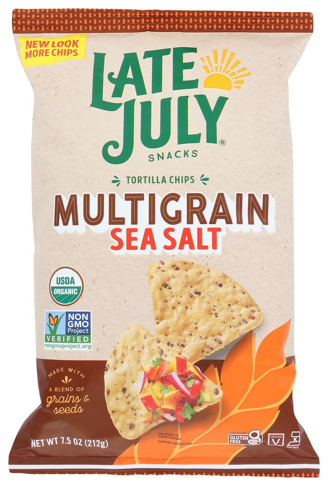 Late July: Multigrain Sea Salt Tortilla Chips, 7.5 Oz