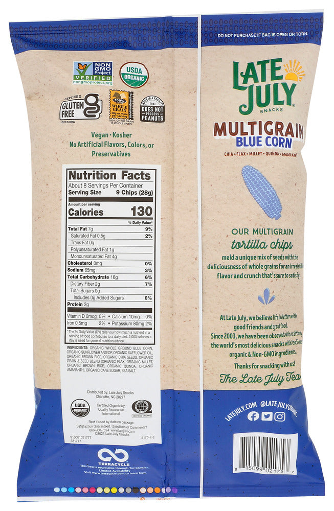 Late July: Multigrain Blue Corn Tortilla Chips, 7.5 Oz