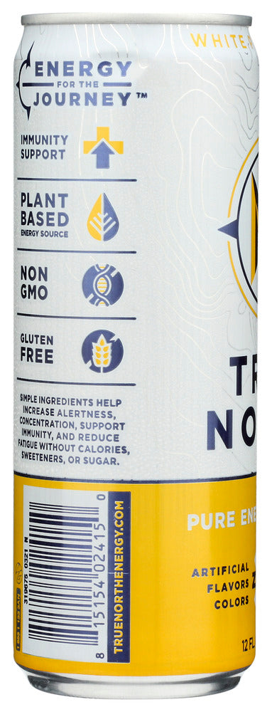 True North: White Peach Pear Energy Drink, 12 Fo