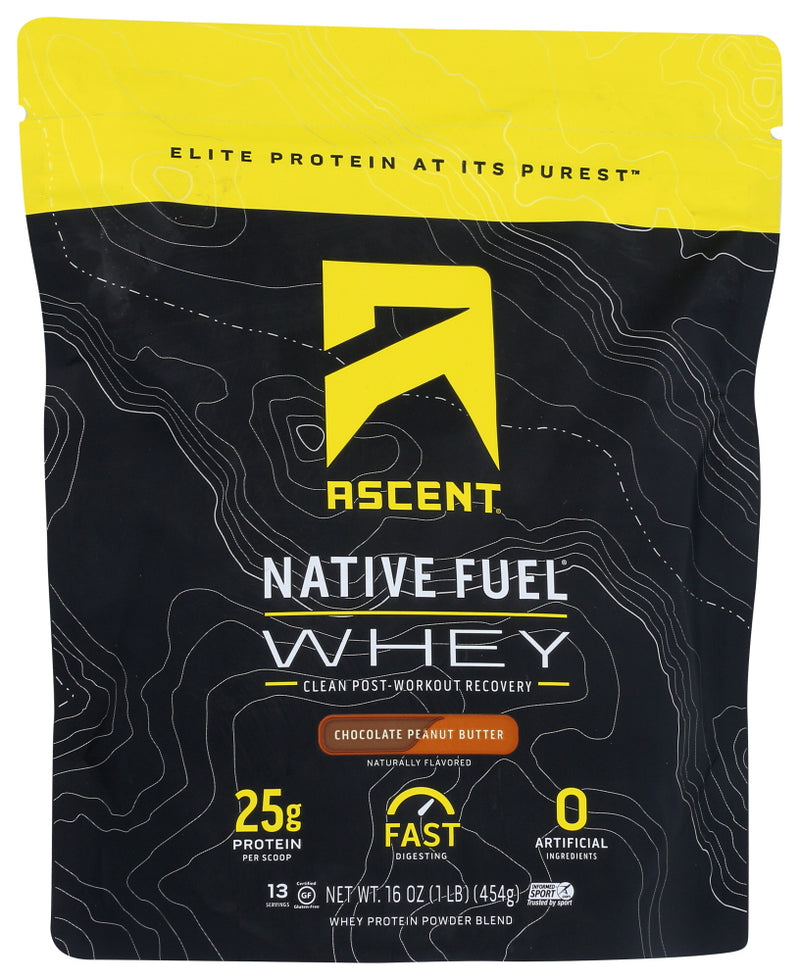 Ascent: Whey Protein Native Choc, 1 Lb