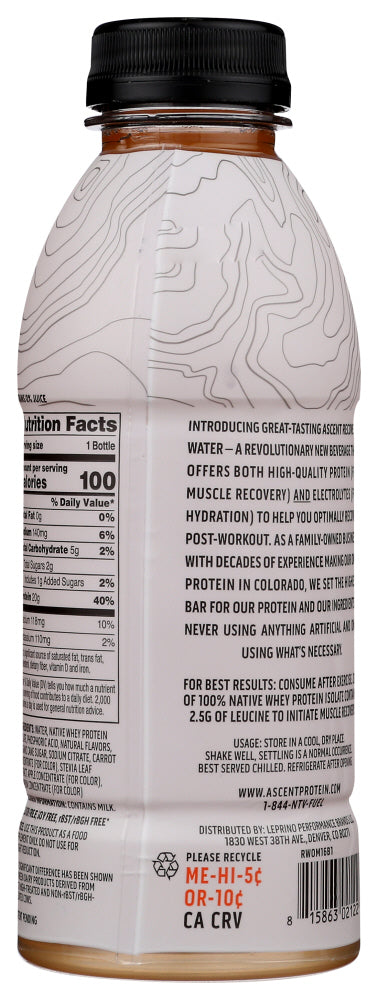 Ascent: Orange Mango Recovery Water, 16.9 Fo