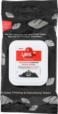 Yes To: Wipes Charcoal, 30 Pc