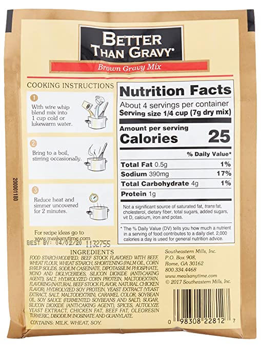 Better Than Gravy: Gravy Mix Beef, 1 Oz