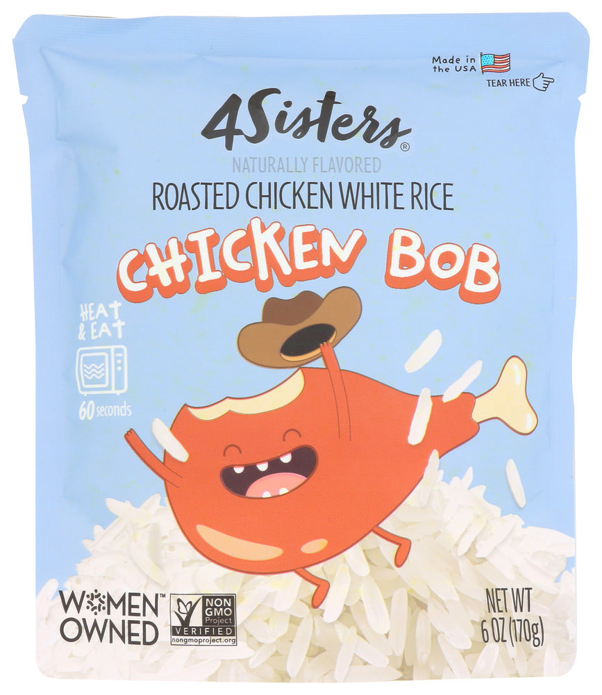 4Sisters: Rice Organic White Roasted Chicken Bob, 6 Oz