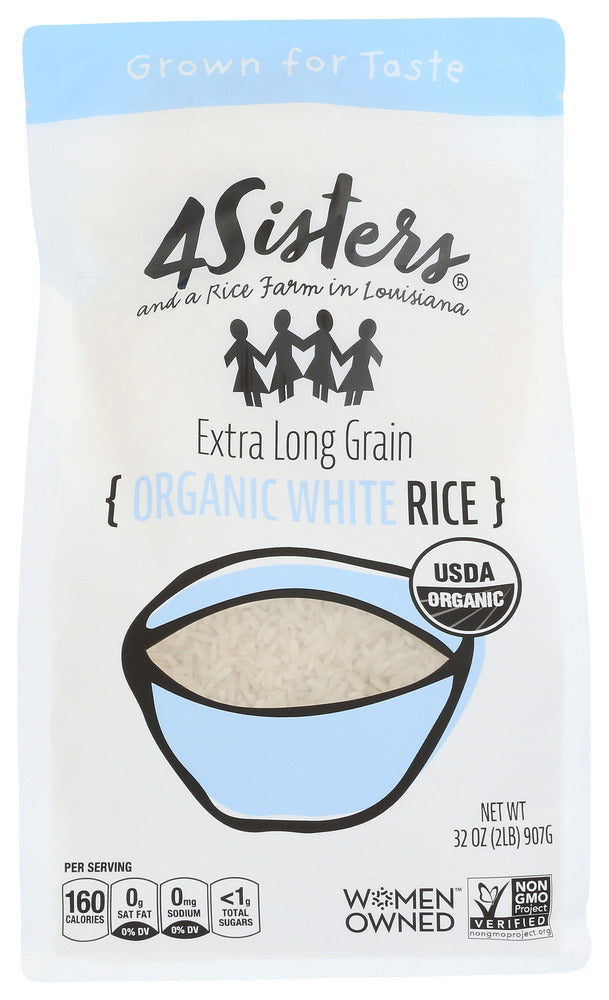 4Sisters: Rice White Long Grain Org, 2 Lb