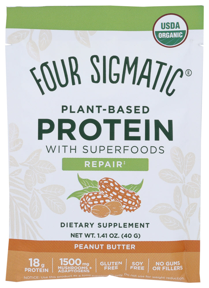 Four Sigmatic: Peanut Butter Protein Powder, 1.41 Oz