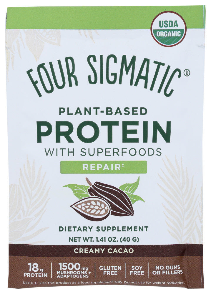 Four Sigmatic: Creamy Cacao Protein Powder, 1.41 Oz