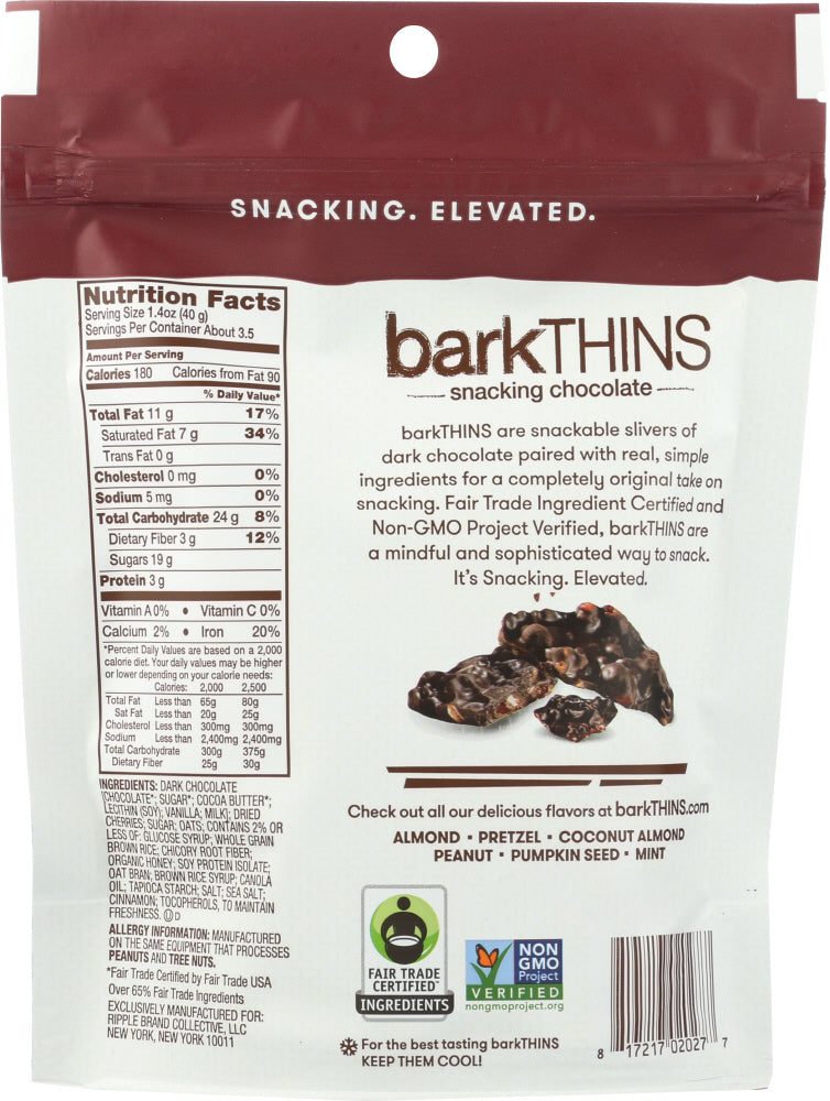 Barkthins: Dark Chocolate Cherry With Granola Crunch, 4.7 Oz