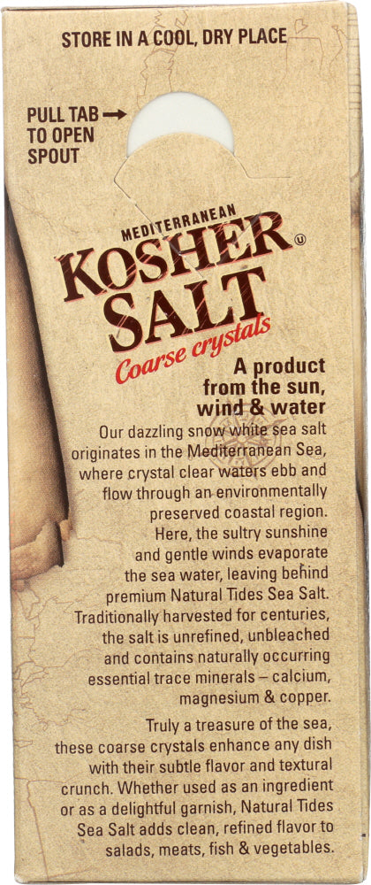 Natural Nectar: Salt Mediterranean Kosher Coarse Crystals, 2.2 Lb