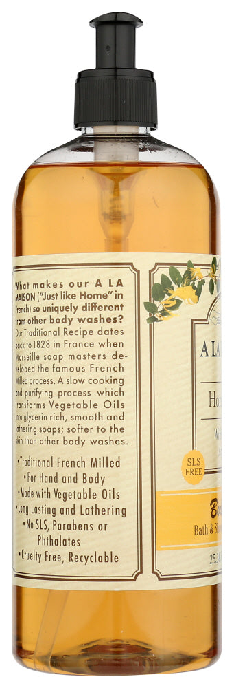 A La Maison: Body Wash Honeysuckle, 25.36 Fo