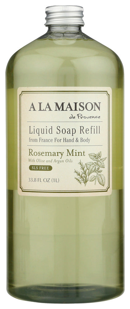 A La Maison: Rosemary Mint Soap Refill , 33.8 Fo