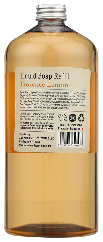 A La Maison: Provence Lemon Soap Refill, 33.8 Fo