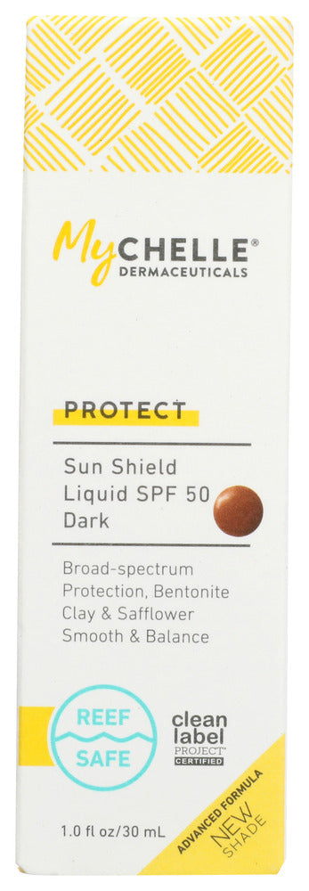 Mychelle Dermaceuticals: Sun Shield Liquid Tint Spf 50 Dark, 1.2 Oz