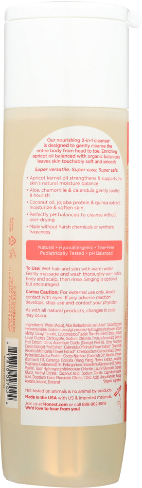 The Honest Company: Honest Shampoo Body Wash Apricot Kiss, 10 Oz