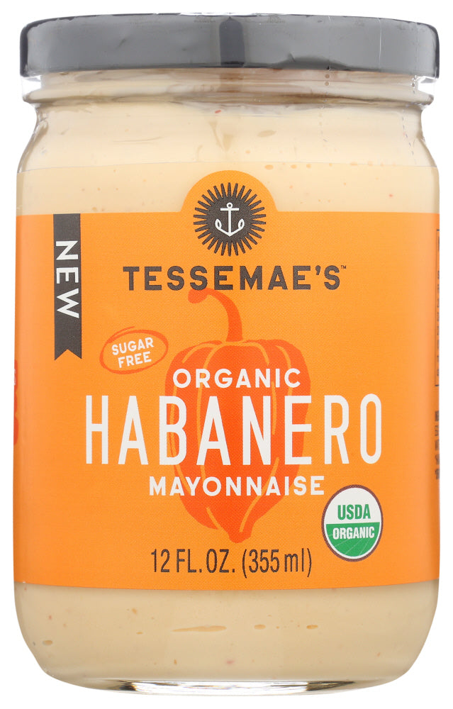 Tessemaes: Mayonnaise Habanero Org, 12 Oz