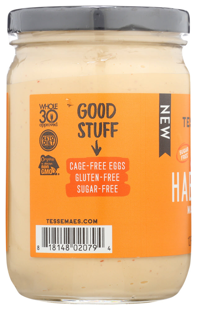 Tessemaes: Mayonnaise Habanero Org, 12 Oz