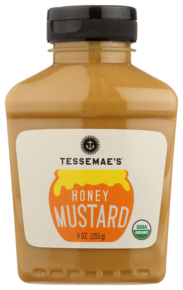 Tessemaes: Mustard Organic Honey Sqz, 9 Oz