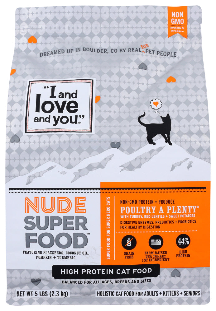 I&Love&You: Nude Food Poultry A Plenty Cat Food, 5 Lb