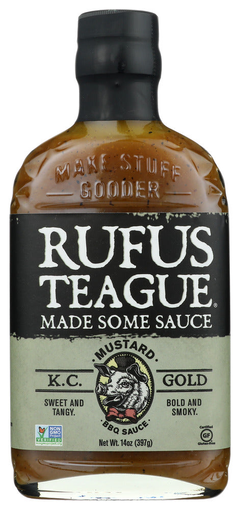 Rufus Teague: Kc Gold Bbq Sauce, 15 Oz