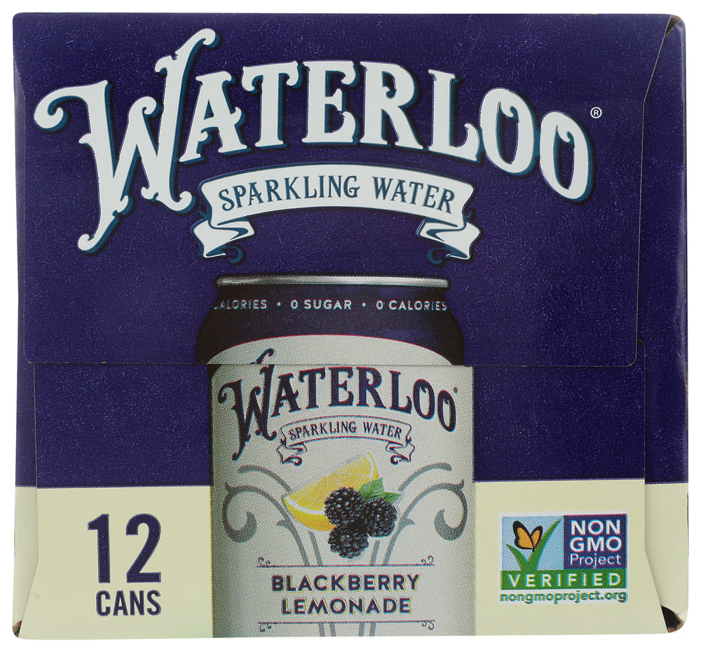 Waterloo Sparkling Water: Blackberry Lemonade Sparkling Water 12Pk, 144 Fo