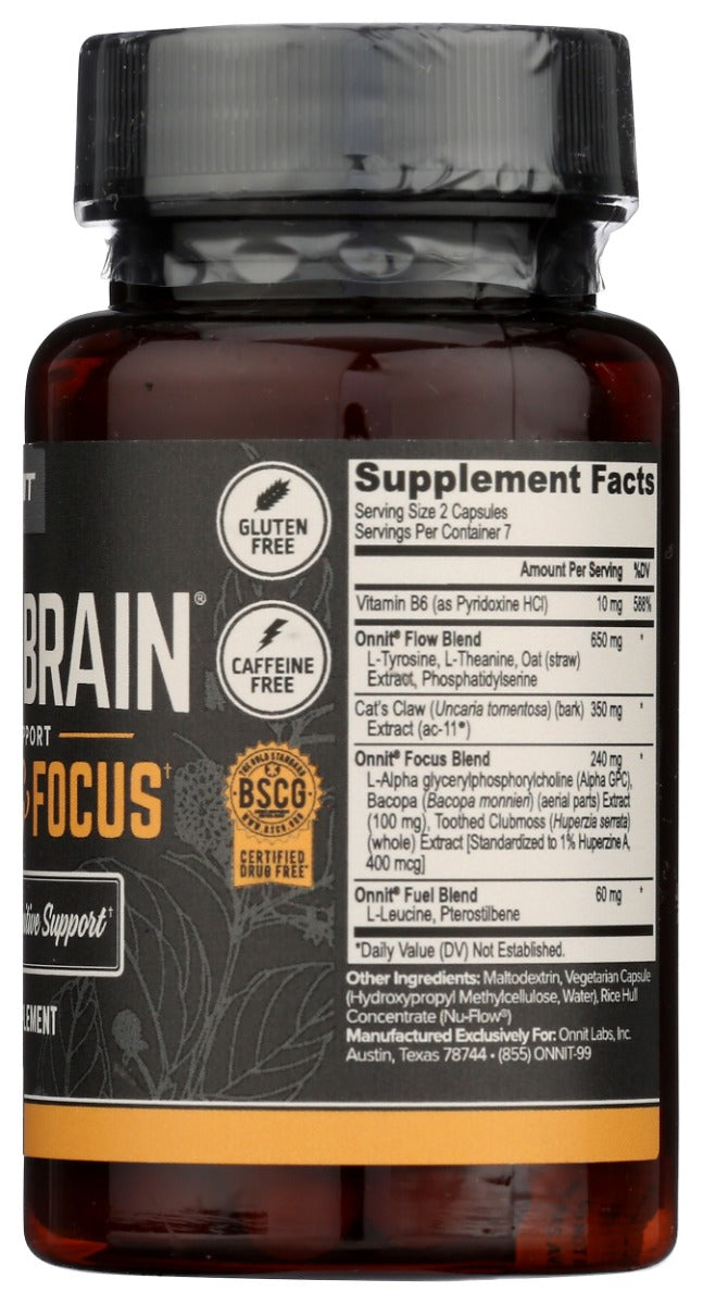 Onnit: Alpha Brain Memory & Focus Dietary Supplement, 14 Cp