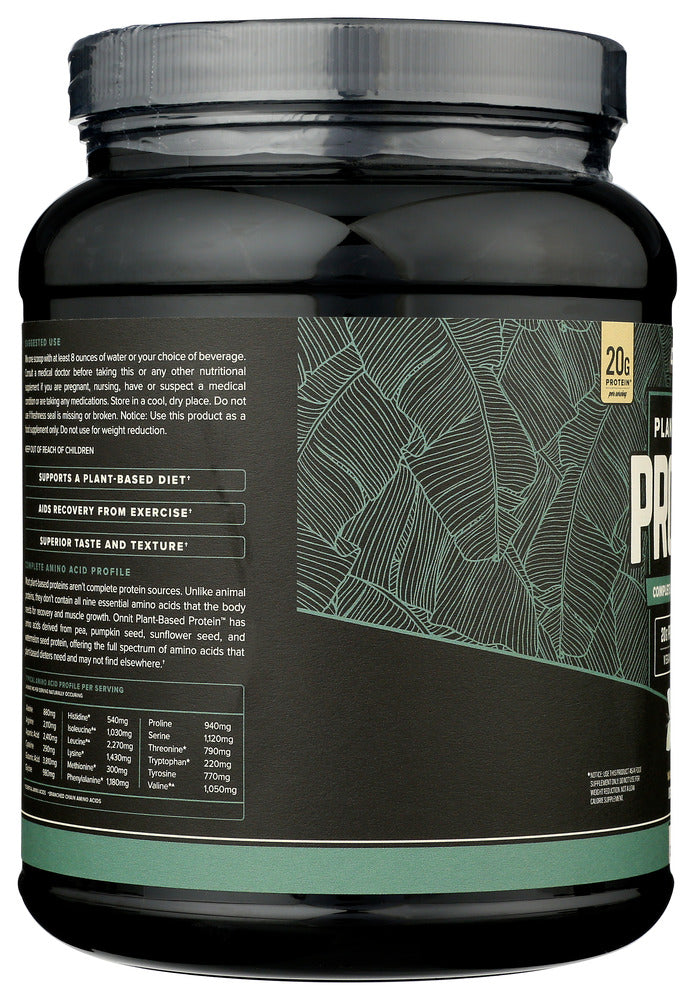 Onnit: Plant Based Protein Vanilla, 823 Gm