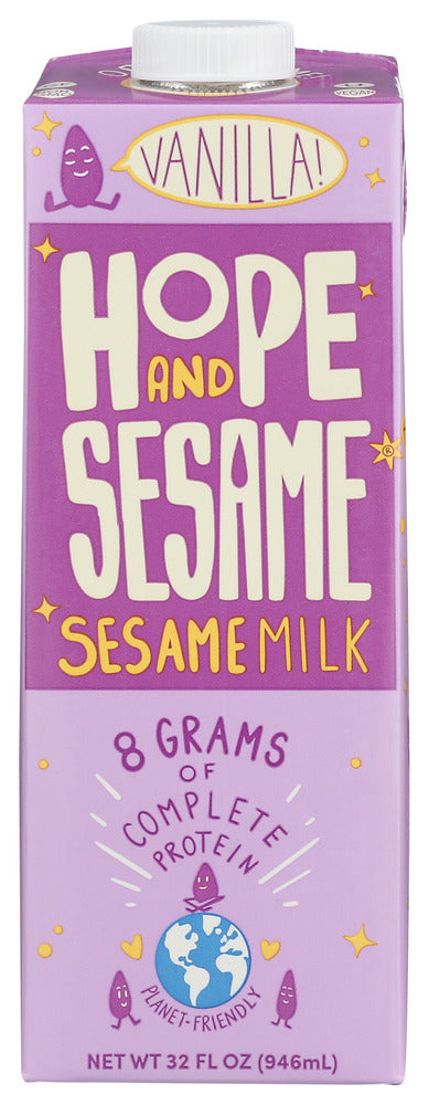 Hope And Sesame: Milk Vanilla Sesame, 32 Oz