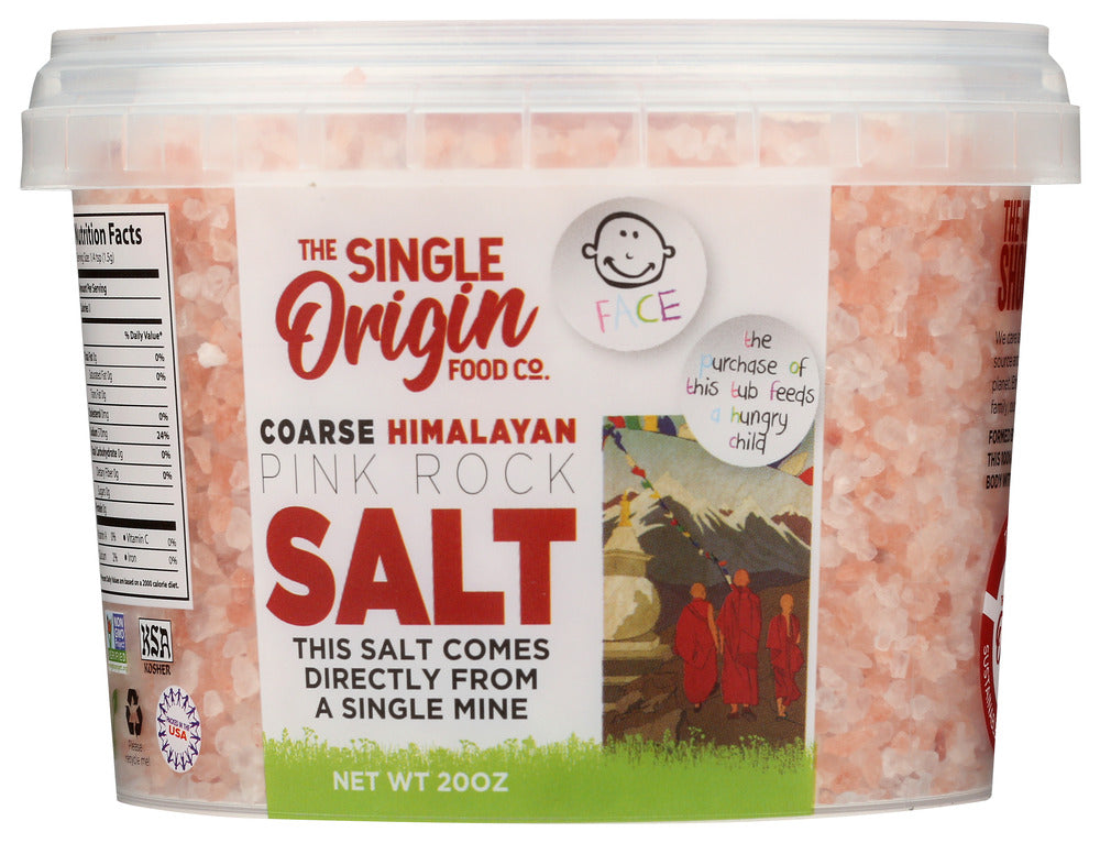 The Single Origin Food Co: Tub Salt Hmlayan Pink, 20 Oz