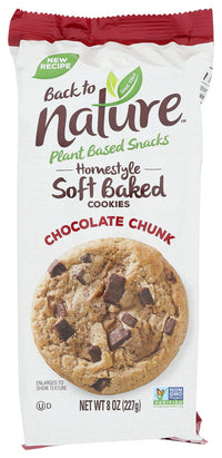 Back To Nature: Homestyle Soft Baked Chocolate Chunk Cookies, 8 Oz