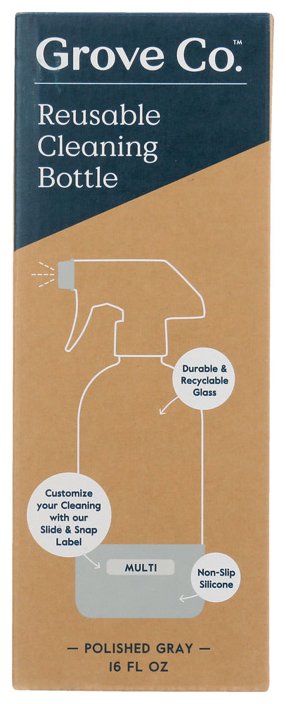 Grove Co: Reusable Cleaning Botte Grey, 1 Ea