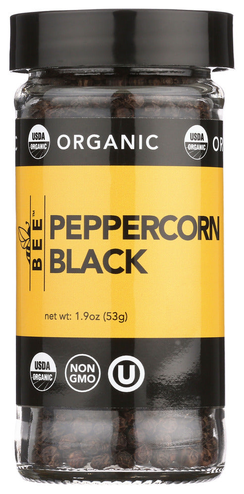 Bee Spices: Spices Pepprcrn Blk Org, 1.9 Oz