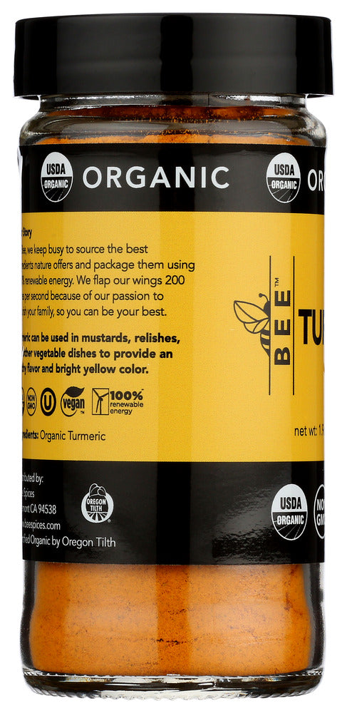 Bee Spices: Turmeric Org, 1.9 Oz