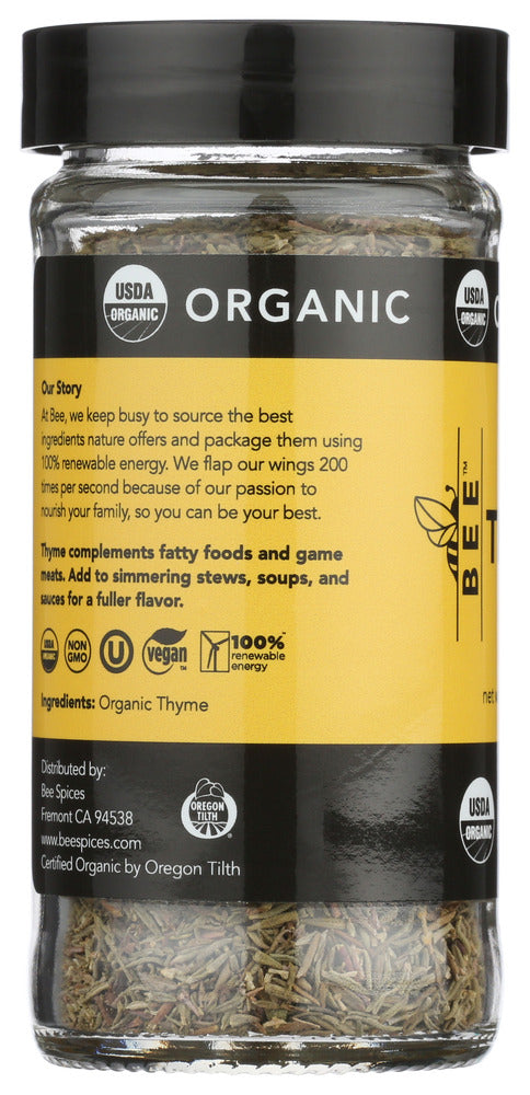 Bee Spices: Organic Thyme, 0.6 Oz