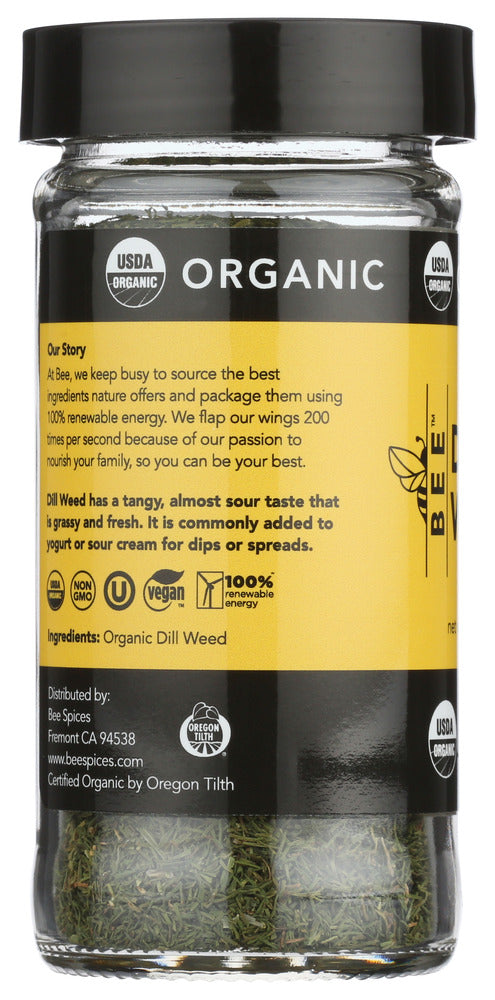 Bee Spices: Organic Dill Weed, 0.5 Oz