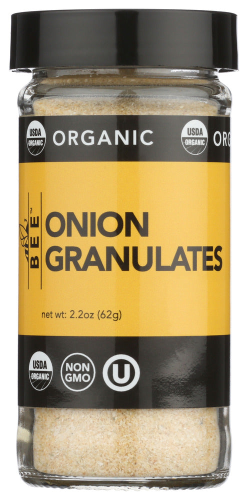 Bee Spices: Organic Onion Granulates, 2.2 Oz