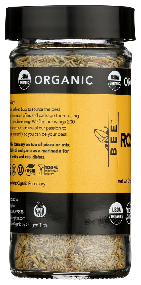 Bee Spices: Organic Rosemary, 0.9 Oz