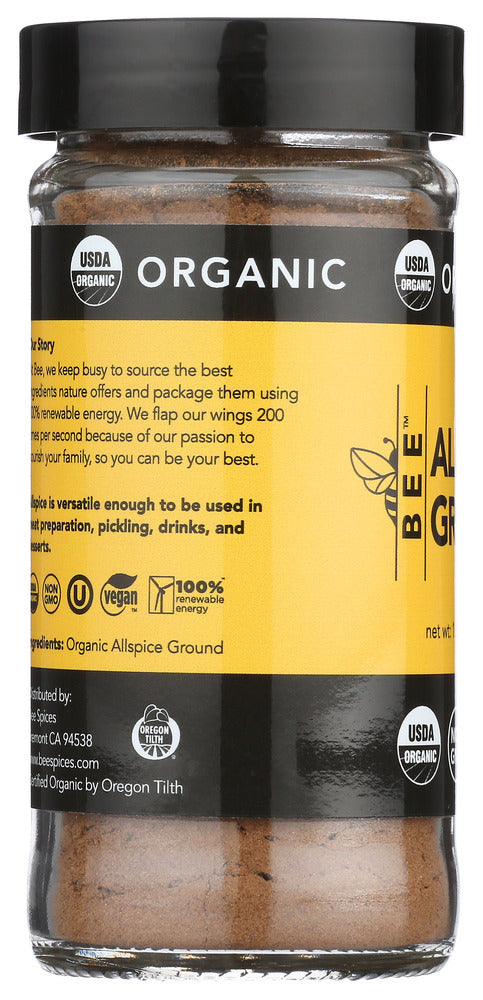 Bee Spices: Organic All Spice Ground, 1.3 Oz