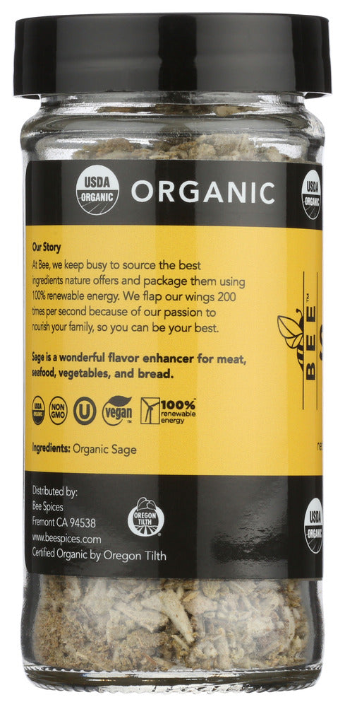 Bee Spices: Organic Sage, 0.4 Oz