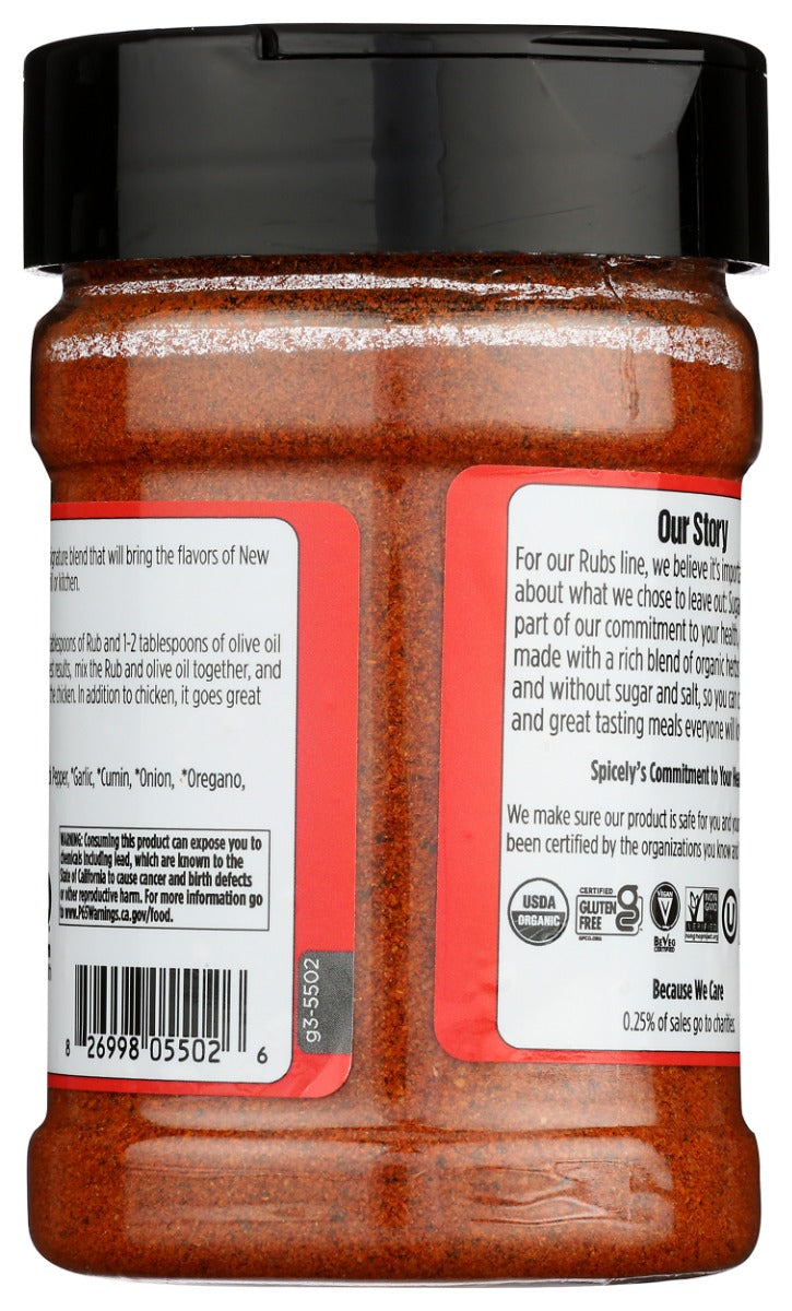 Spicely Organics: Cajun Chicken Rub, 3.9 Oz