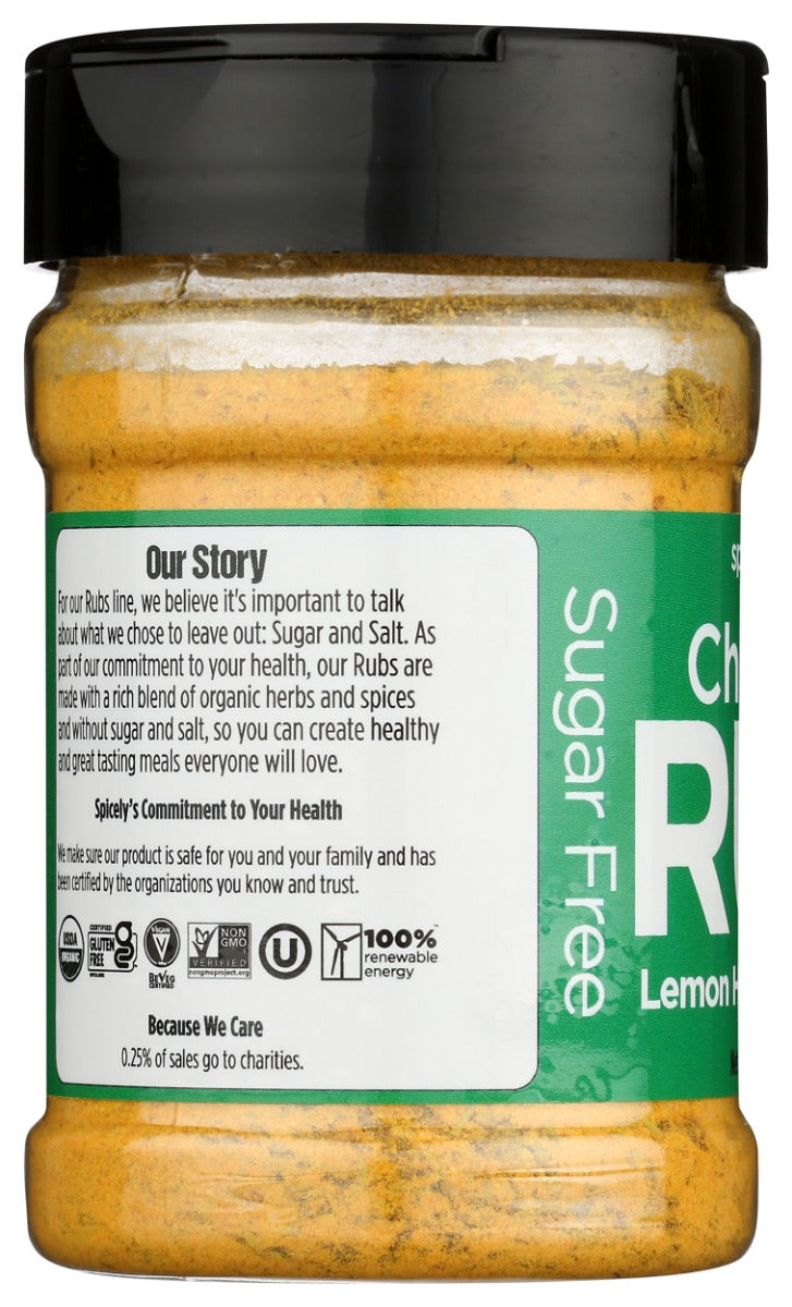 Spicely Organics: Lemon Herb Rotisserie Chicken Rub, 5.5 Oz