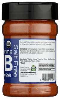 Spicely Organics: Chesapeake Bay Style Crab And Shrimp Rub, 4.3 Oz