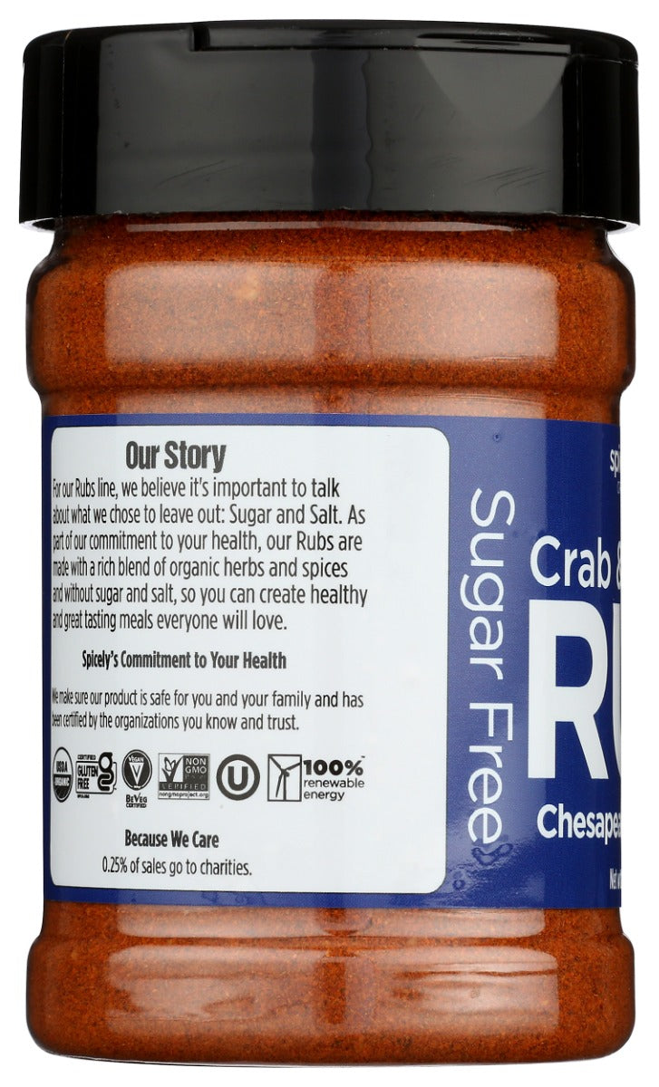 Spicely Organics: Chesapeake Bay Style Crab And Shrimp Rub, 4.3 Oz