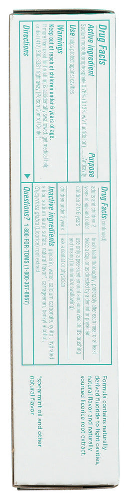 Toms Of Maine: Wicked Fresh Spearmint Ice Toothpaste, 4 Oz