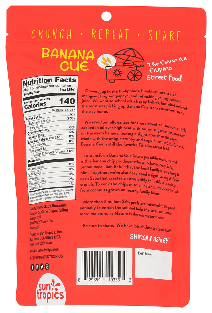 Sun Tropics: Chips Banana Sweet Chilli, 5.1 Oz