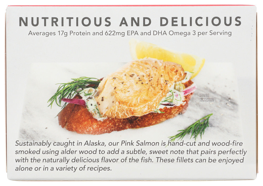 Wild Planet: Wild Smoked Pink Salmon Fillets In Extra Virgin Olive Oil, 3.9 Oz