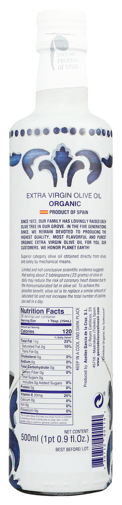 Garcia De La Cruz: Extra Virgin Oliv Oil Org, 16.9 Oz