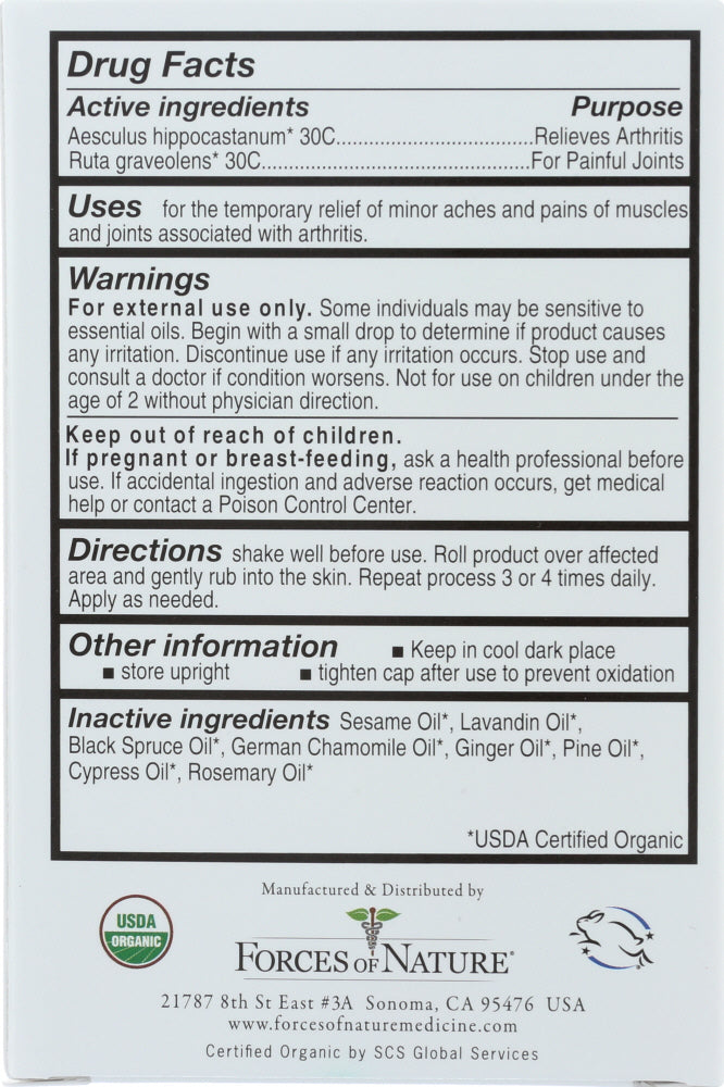 Forces Of Nature: Joint Pain Management Roller Ball, 4 Ml