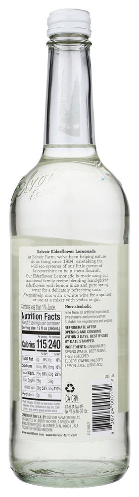 Belvoir: Sparkling Elderflower, 25.4 Fo